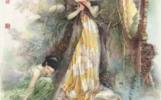 母女工笔写真,工笔写真中的温馨瞬间